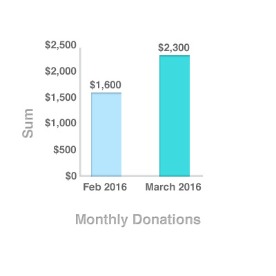 Pledge Donations Bar Chart